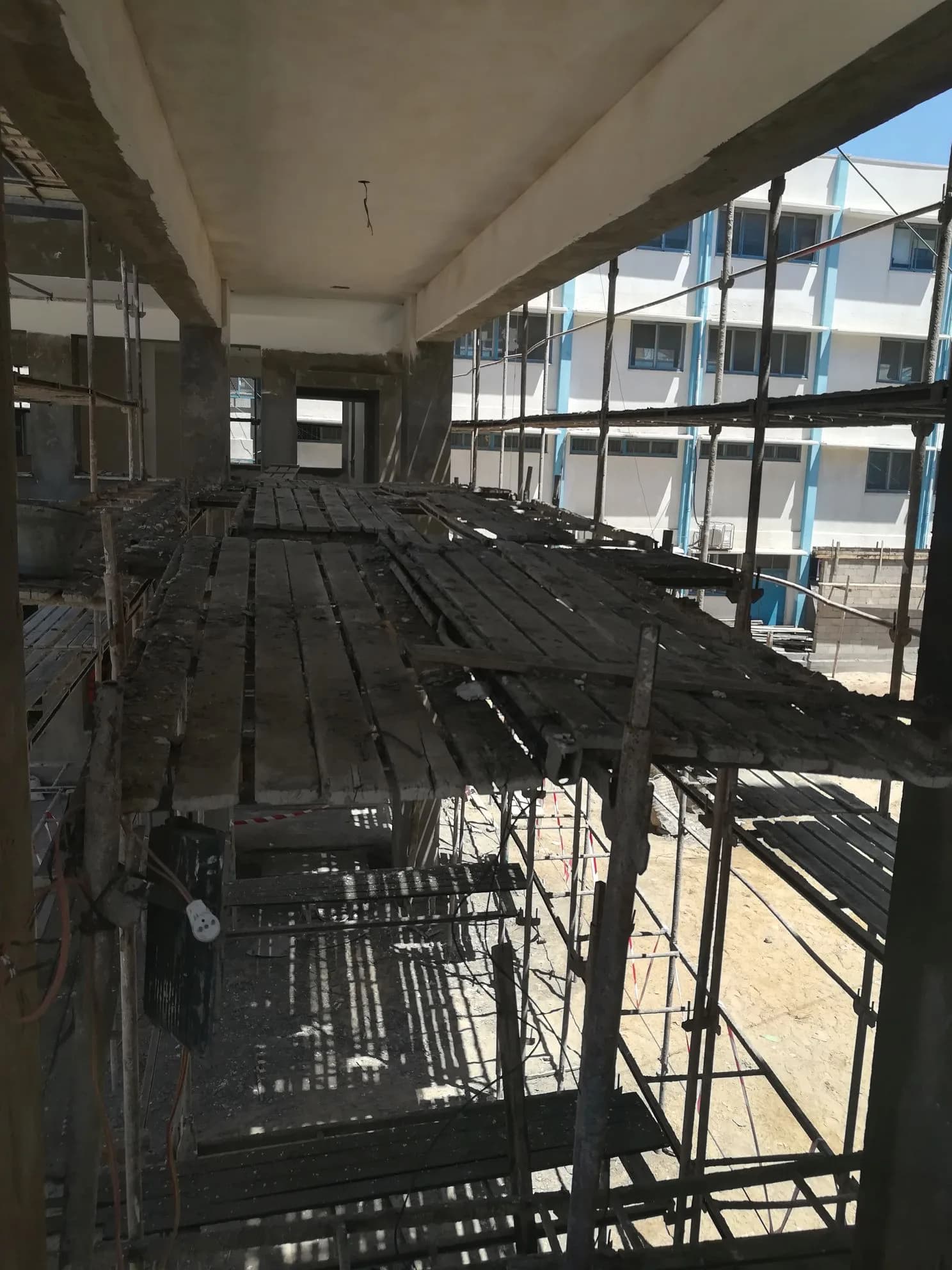 Field team during a practical safety training context